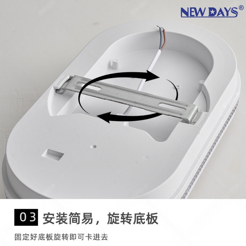 NEWDAYS brand cross-border new LED moisture-proof wall lamps, waterproof and moisture-proof high-brightness ceiling lamps, indoor and outdoor corridor wall lamps, energy-saving lighting wall-mounted lamps, floodlights for outdoor use Specification image