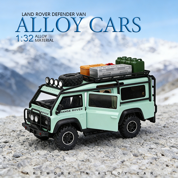 1:32 路虎卫士面包车仿真合金车模汽车模型金属玩具车摆件详情1