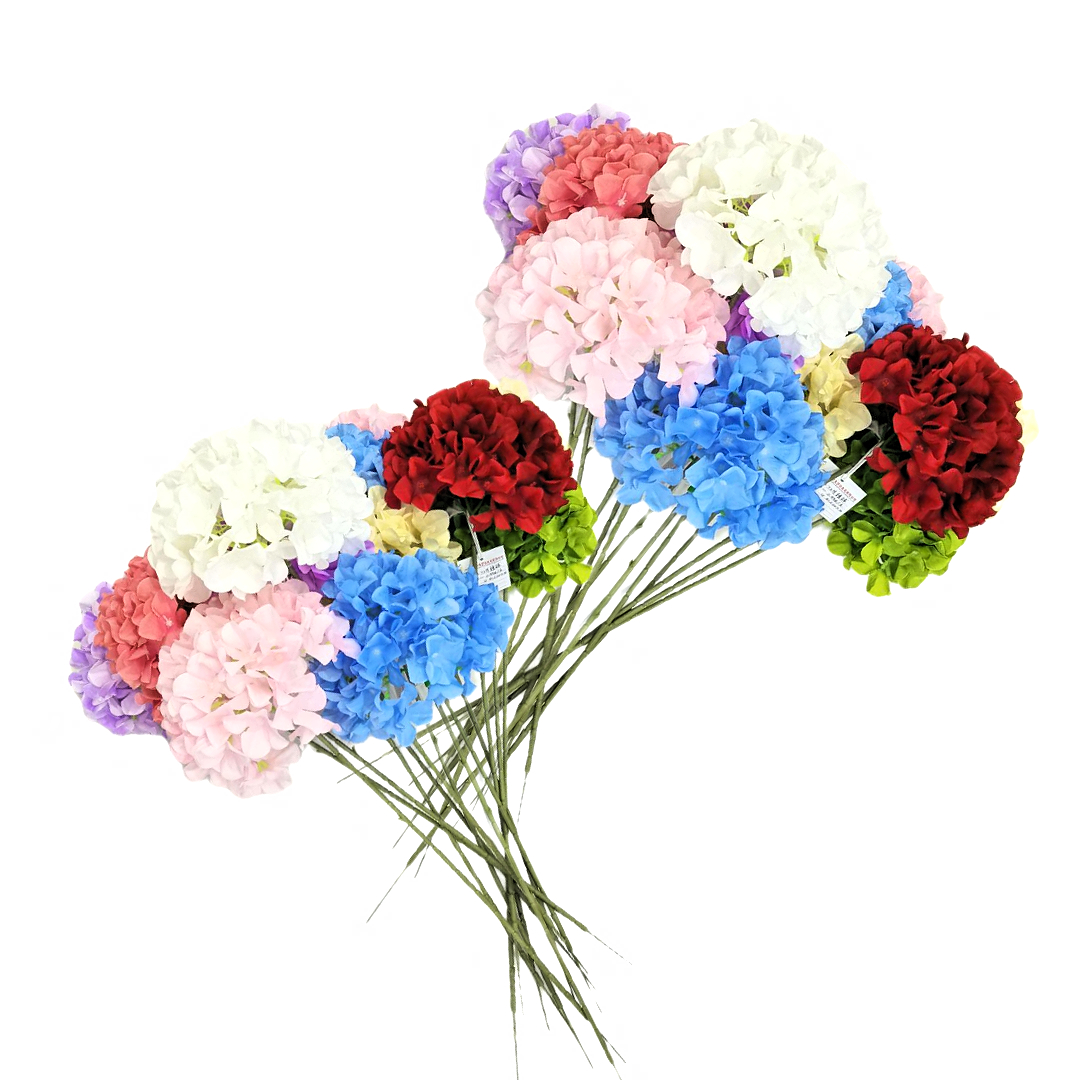 Colorful hydrangea bouquet with 72 pieces, anti-real flower arrangement, fake flower, artificial flower, Valentine's Day sunflower decoration, multiple colors to choose from Application Scenario
