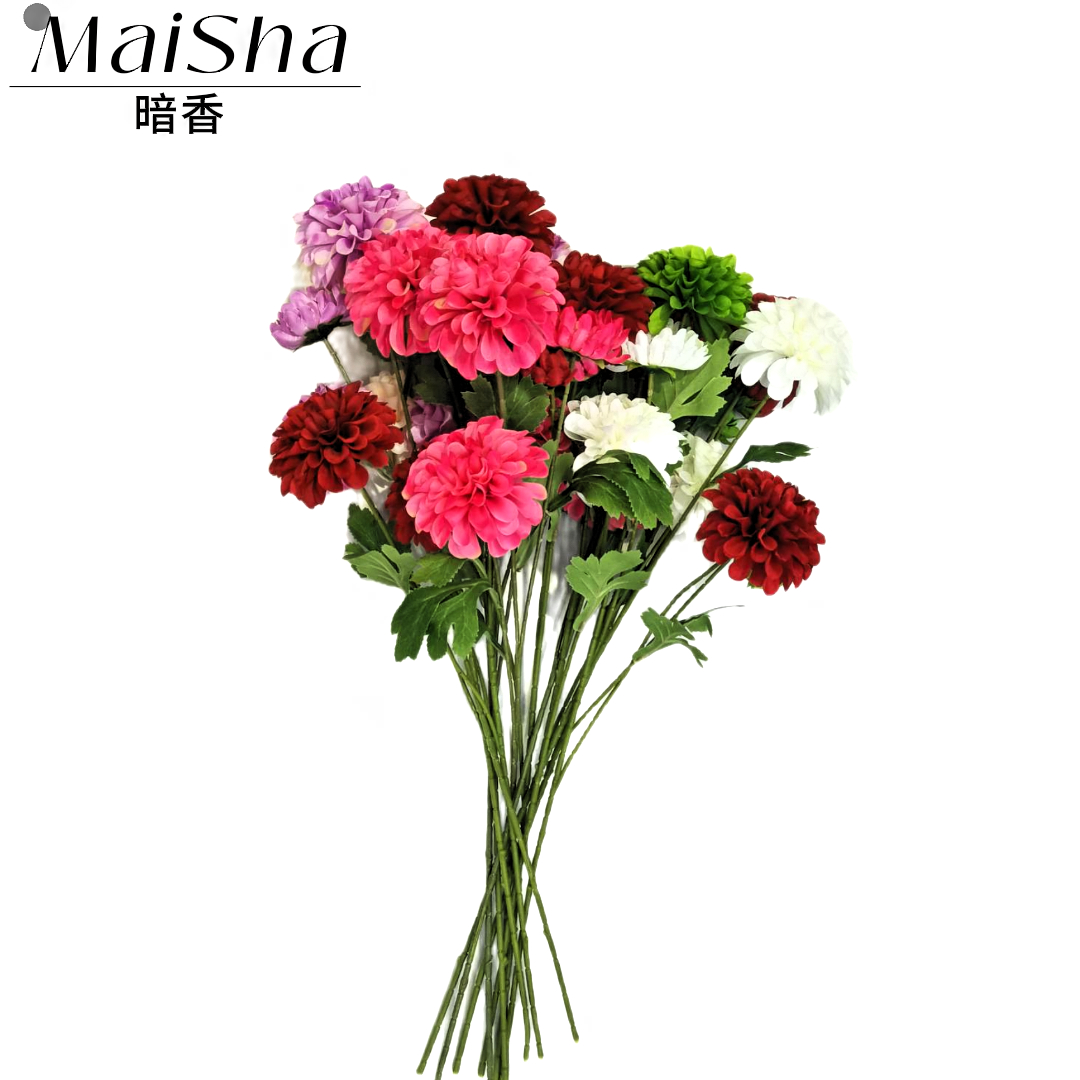 Colorful chrysanthemum scented flower bouquets, floral art decorations, artificial flower branches, and various combination flower sets