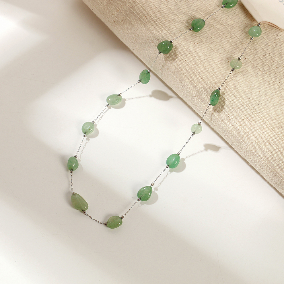 项链/珍珠/天然石项链/珍珠项链/银饰产品图