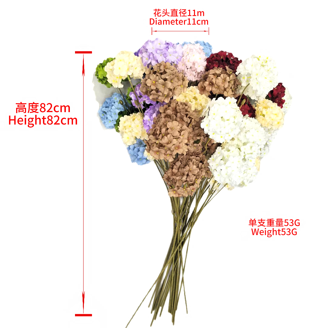 Colorful flower bouquets of various chrysanthemums and hydrangeas, floral art decorations, artificial flower combinations and flower sets details Picture