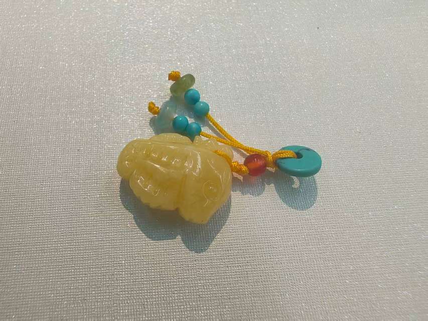 蜜蜡琥珀新中式国风吊坠