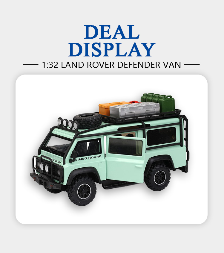 1:32 路虎卫士面包车仿真合金车模汽车模型金属玩具车摆件详情9