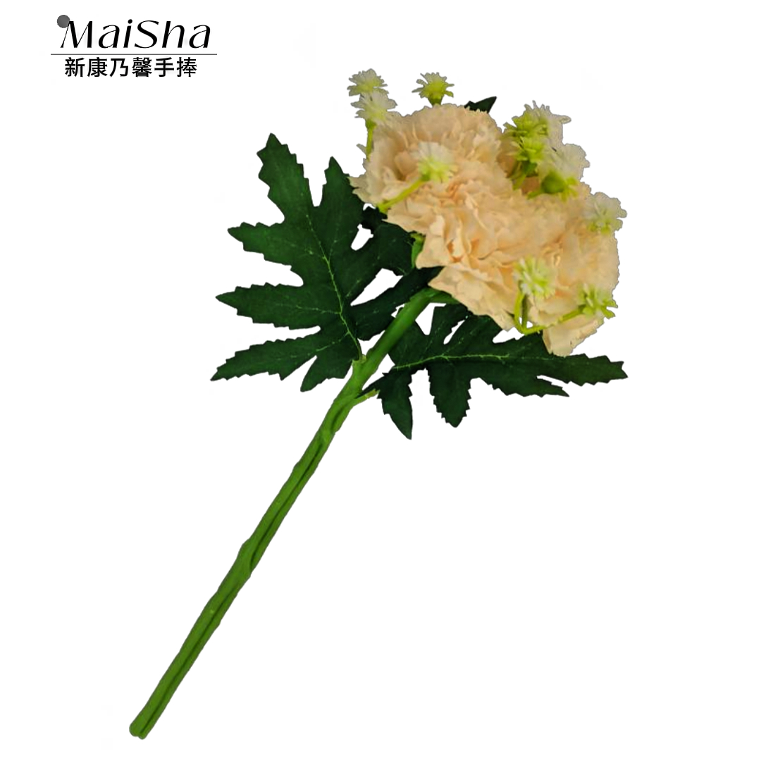 New carnation hand-held bouquets, artificial flowers, wedding decorations, knitted flowers, woolen yarn bouquets, festive Spring Festival supplies