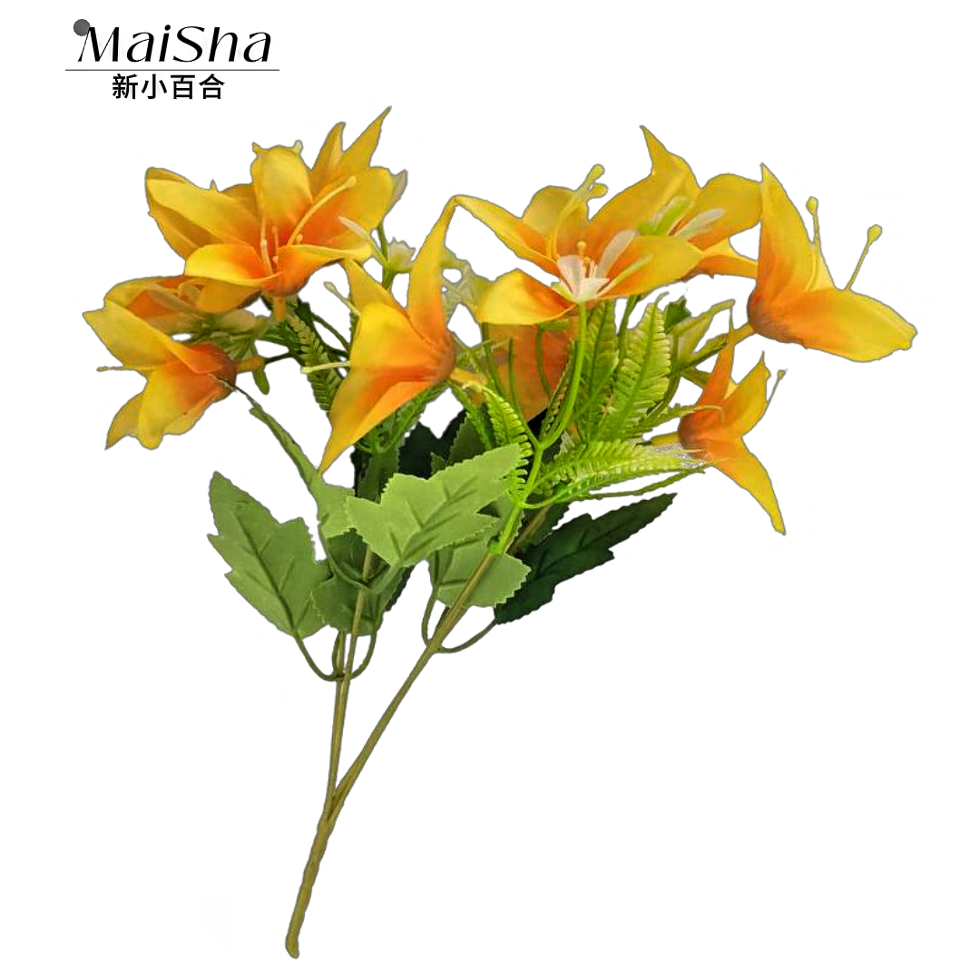 New little lily flower bouquets, hand-made floral art tapes, preserved flower decorations, floral artworks