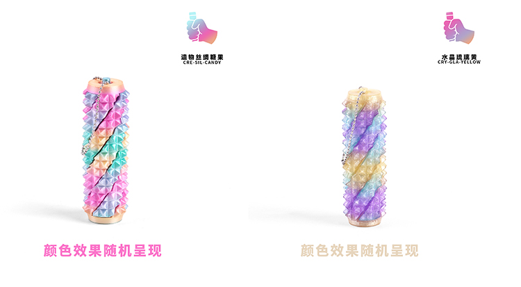 圣诞节跨境3d打印推推乐健身泡沫轴挂件玩具工艺品批发详情11