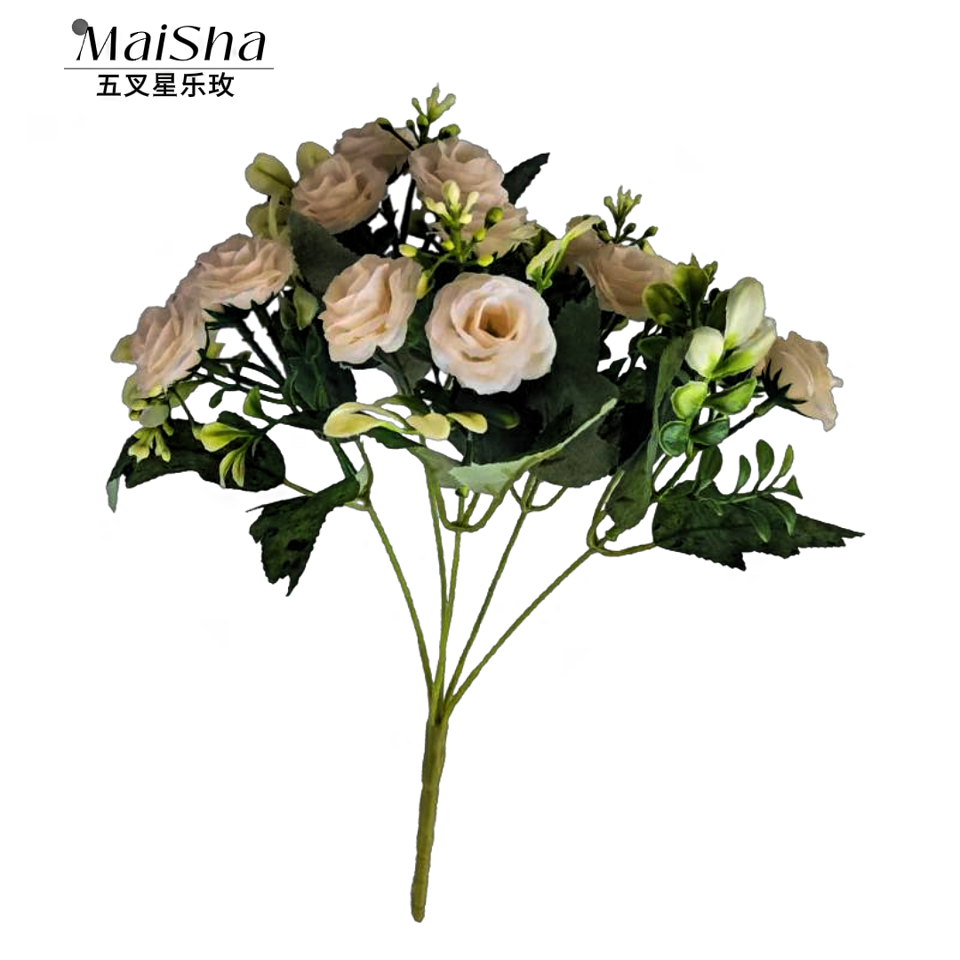 There are multiple types of simulated flower bouquets, woolen flower wedding backgrounds, five-pointed stars, and Lemei sacrificial items for decoration and arrangement to choose from
