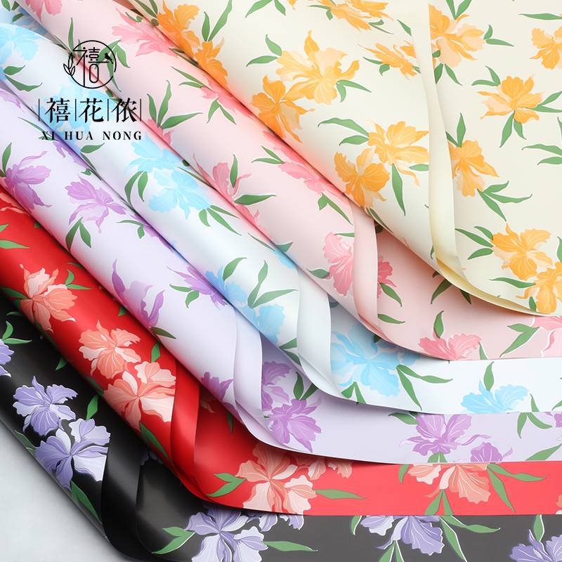 Xihua Nong Yuyin Paper Series Blooming Flower packaging, Ouya paper printing waterproof opp flower Shop Floral art materials wholesale Specification image