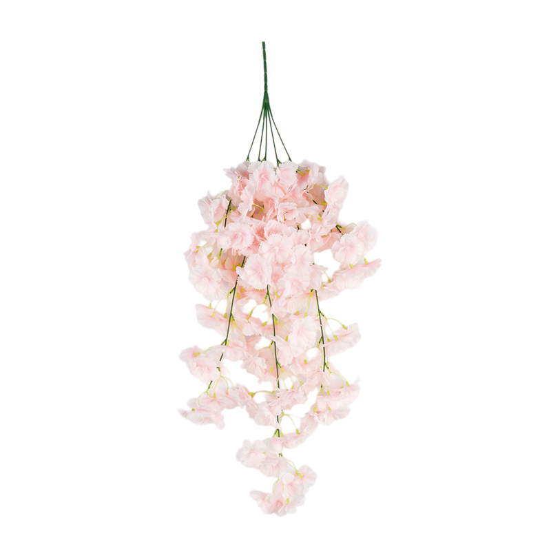 Fishing, cherry blossom wedding, snowfall, cherry blossom artificial flower ceiling, popular wedding hotel pendant, wedding banquet roof decoration detail image 3