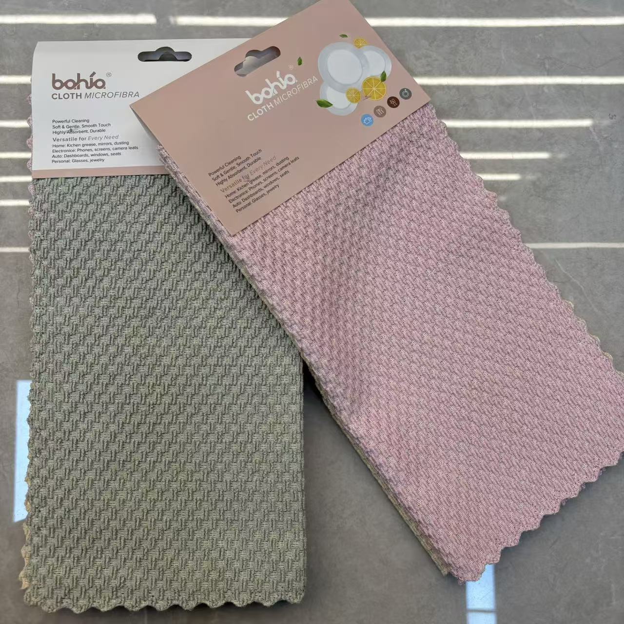 30*30cm long, granular, plain, kitchen dishcloth, degreasing and stain-removing cleaning cloth details Picture