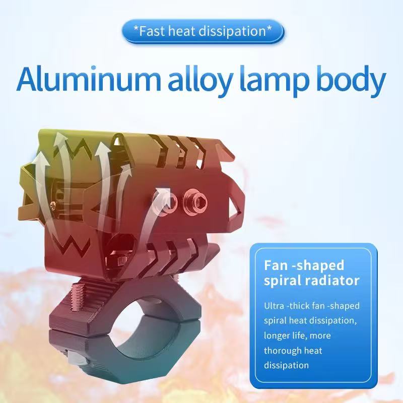 Motorcycle LED lights, spotlights, lenses, spotlights, white and yellow lights, 60W high-intensity lights, external lights, export model lights, high brightness pic 4