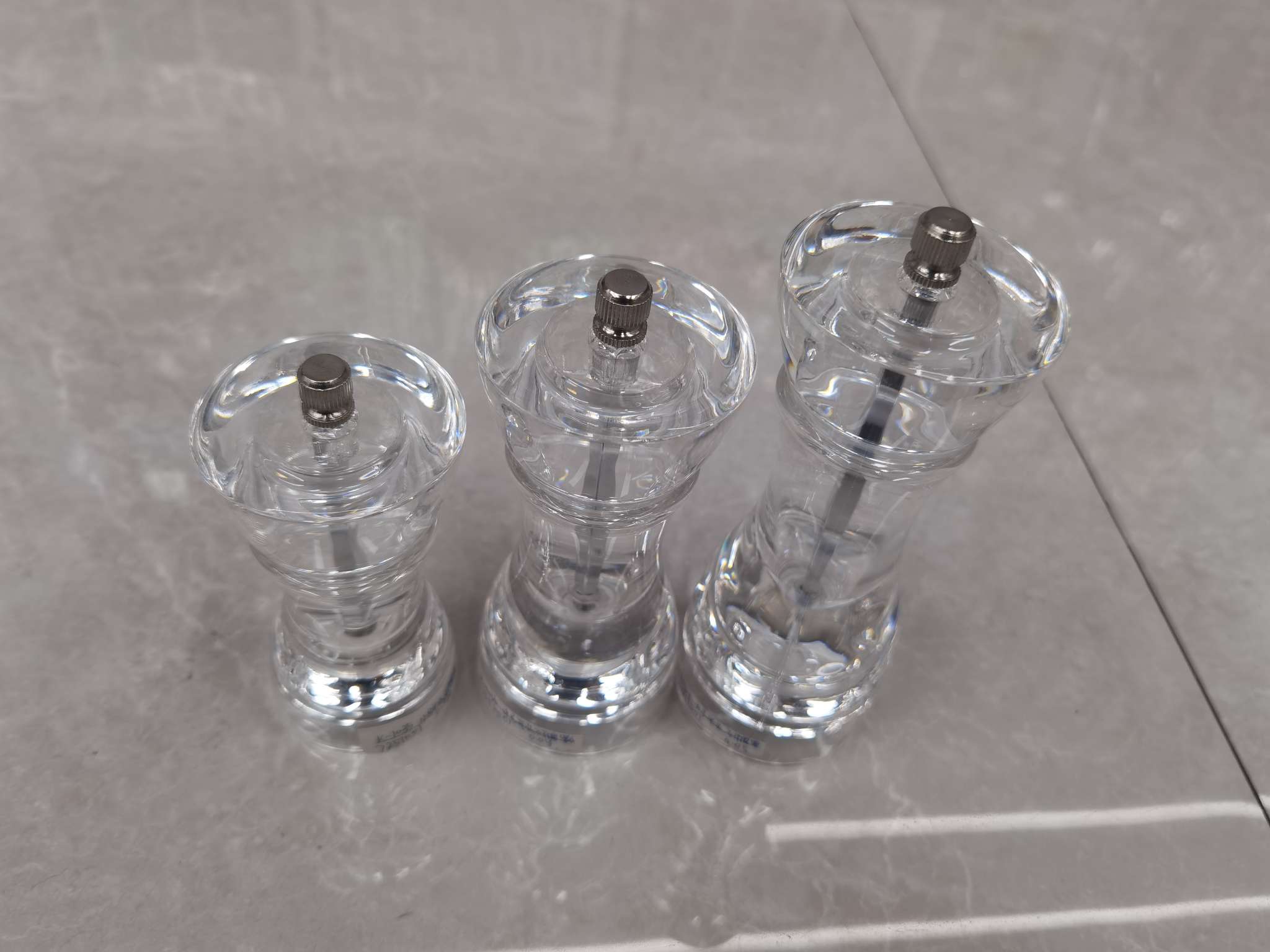 亚克力研磨器透明胡椒磨手动多用调味瓶花椒孜然胡椒香料研磨器
