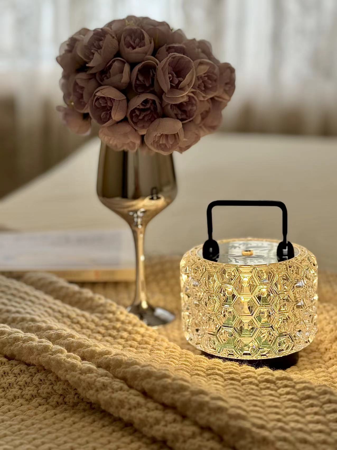 Acrylic textured lighting gift box set, decorative atmosphere stage ornaments, craft decorative items gift box Item Picture