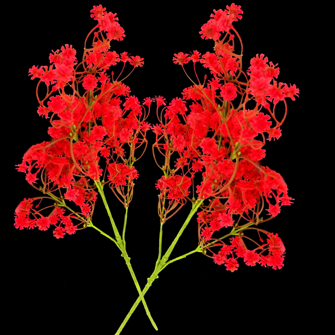 Red asters tall branch flower bouquets, simulated flower crepe paper packaging paper, multiple paper materials, fresh flower packaging grid decoration Application Scenario