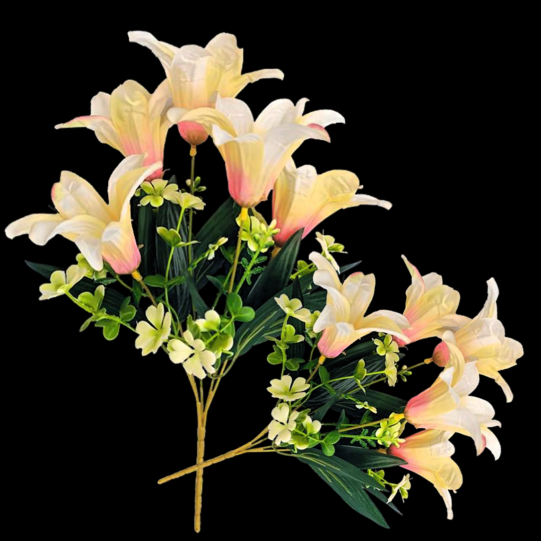 Artificial flower bouquets, realistic flower arrangements, 5-head lily bouquets, Valentine's Day simulation sunflowers, artificial flower decorations Application Scenario