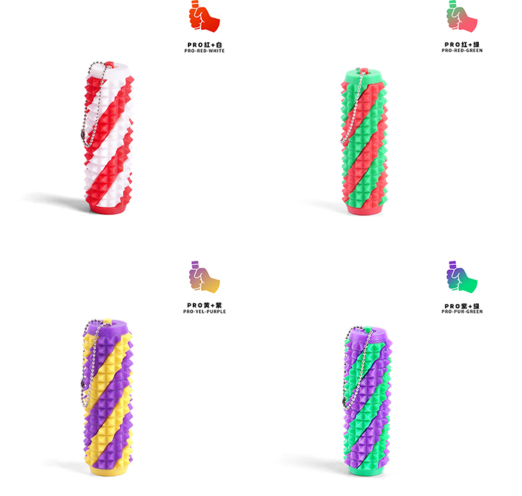 圣诞节跨境3d打印推推乐健身泡沫轴挂件玩具工艺品批发详情9