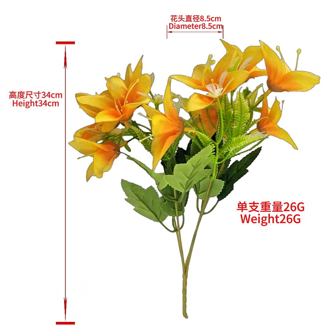 New little lily flower bouquets, hand-made floral art tapes, preserved flower decorations, floral artworks details Picture