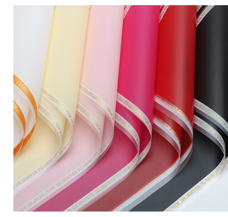 Xihua Nong Meiying Magic Edge Flower Wrapping Paper Frame English semi-transparent diy Bouquet Gift Flower Shop wrapping paper pic 8