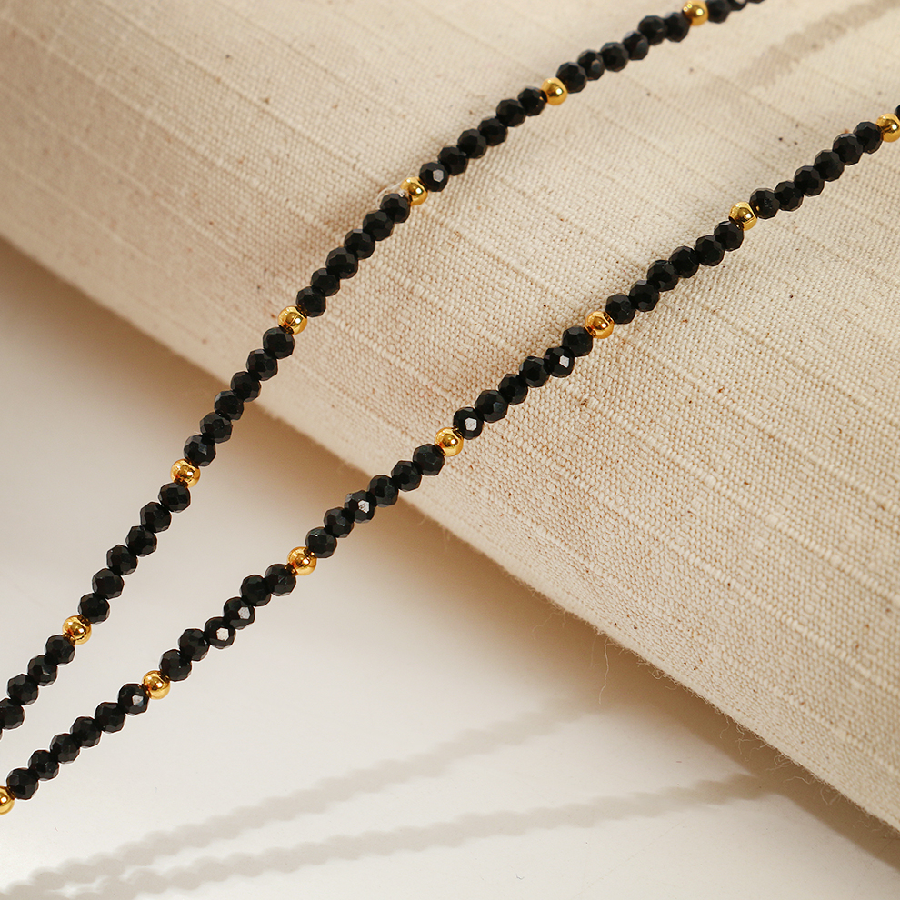 项链/珍珠/天然石项链/珍珠项链/银饰白底实物图