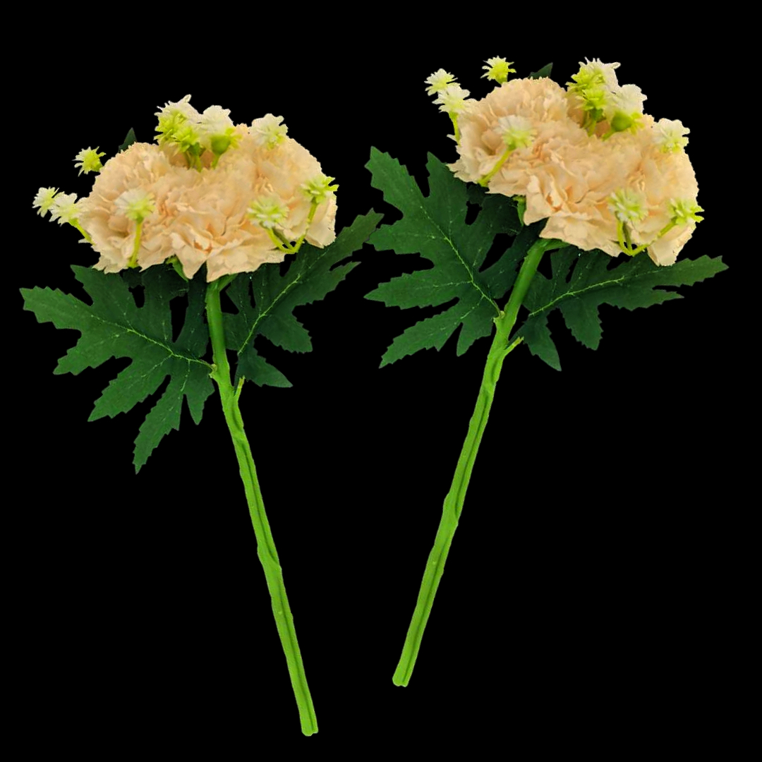 New carnation hand-held bouquets, artificial flowers, wedding decorations, knitted flowers, woolen yarn bouquets, festive Spring Festival supplies Specification image