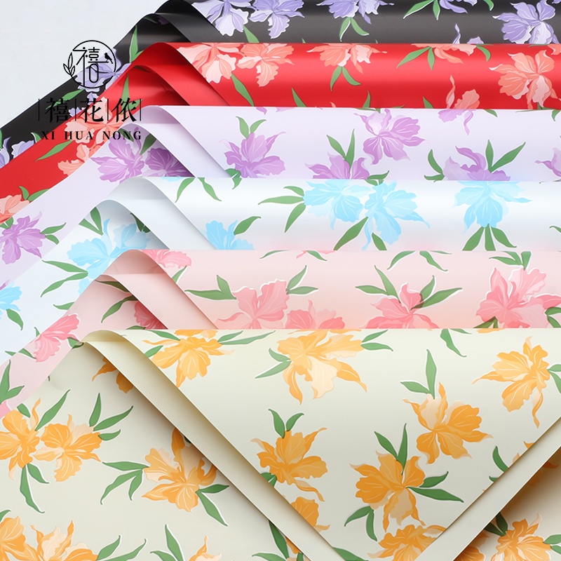 Xihua Nong Yuyin Paper Series Blooming Flower packaging, Ouya paper printing waterproof opp flower Shop Floral art materials wholesale details Picture