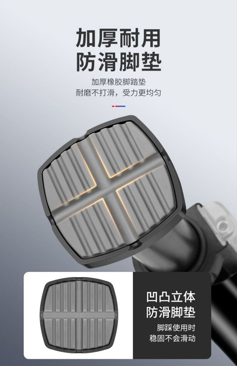 8# Pedal (4516 with watch) Bicycle pedal air pump Basketball toy air pump Bicycle air pump Electric bicycle car pedal air pump pic 9