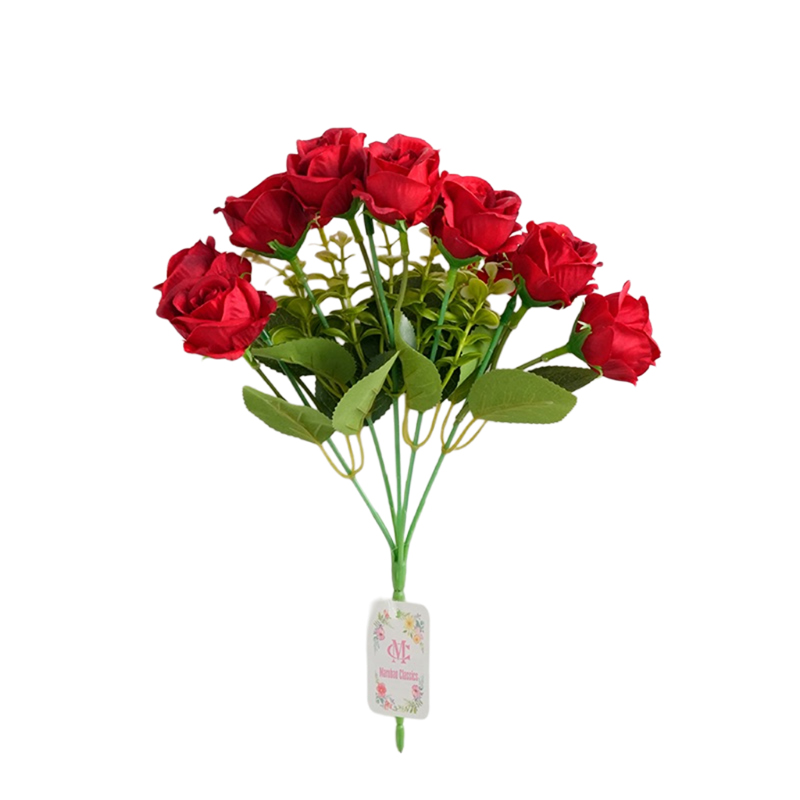 5-pronged mini rose bouquets, wedding hotel decoration, flower arrangement, home decoration, artificial flowers, waterfall artificial flowers, wedding artificial plant walls Application Scenario