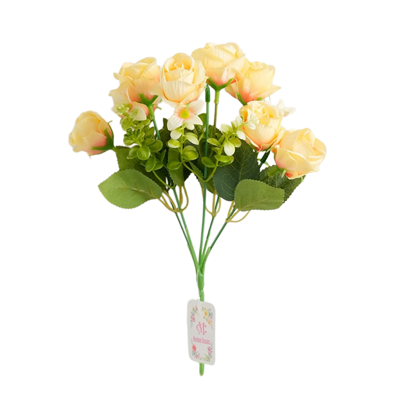 5-pronged mini rose bouquets, wedding hotel decoration, flower arrangement, home decoration, artificial flowers, waterfall artificial flowers, wedding artificial plant walls detail image 6