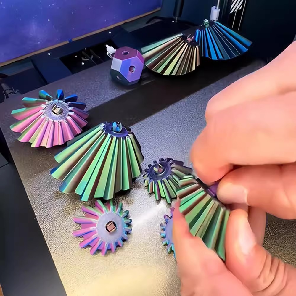 Cross-border new product: 3D Printed Gear Ball Spin Bal details Picture