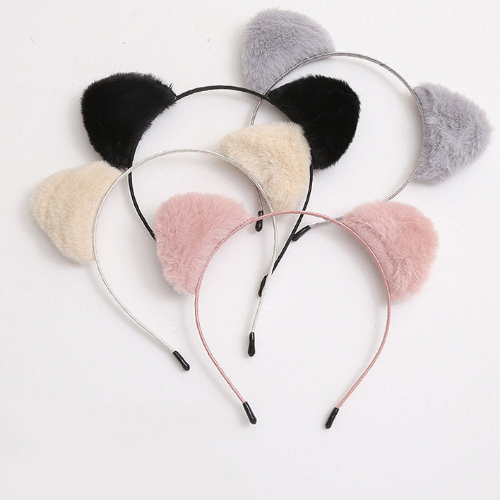 Hairband for women washing their faces in autumn and winter, cute cat ears, fluffy hair clip, Internet celebrity, new hair accessory in 2025, headband Specification image