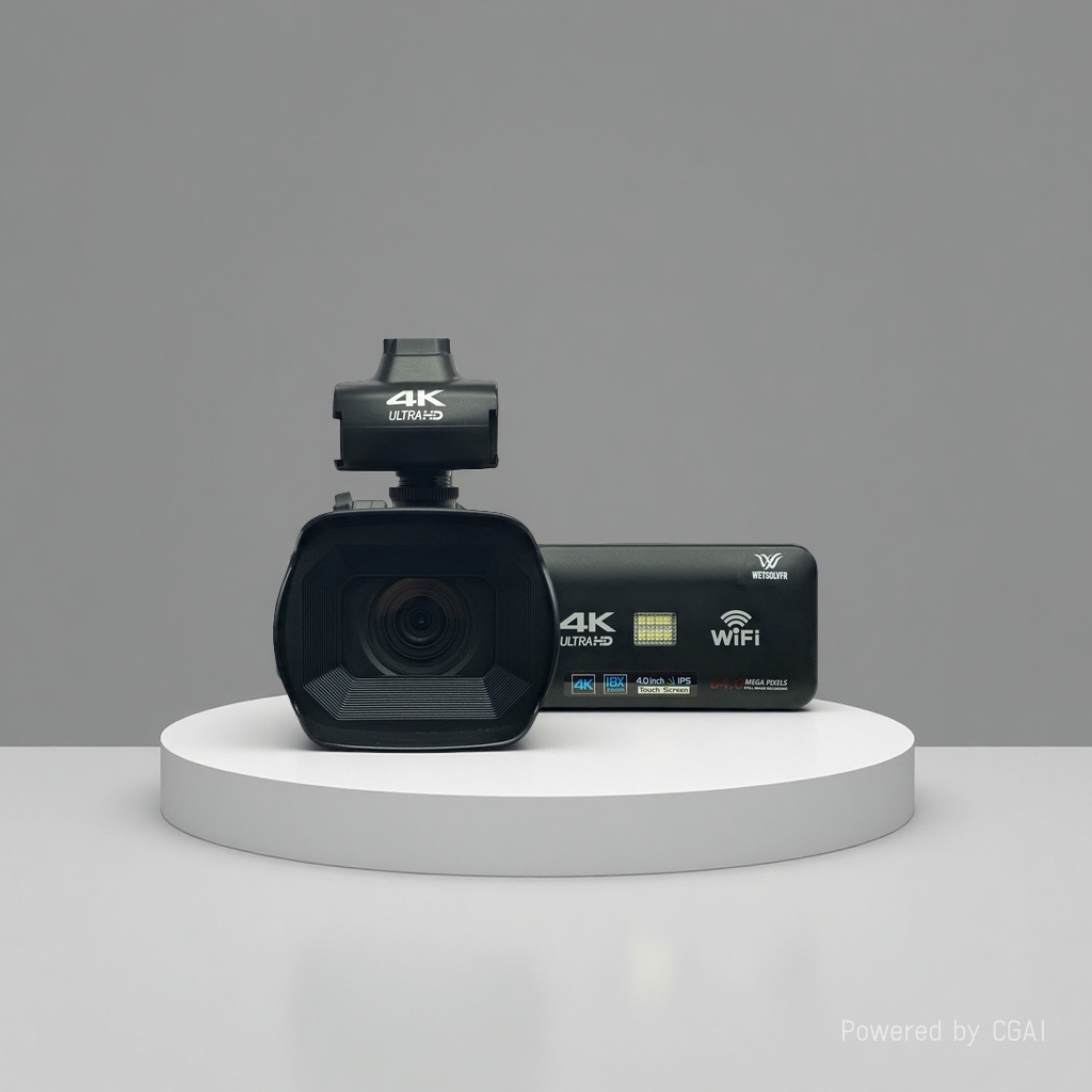 4K handheld 64-megapixel ultra-high-definition vlog digital video camera with Wifi for home, travel, wedding and action camera sets Specification image