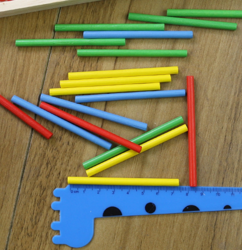 Wooden digital sticks, arithmetic and counting sticks, children's 0-3 teaching AIDS, game sticks, student learning boxes, enlightenment and educational toys Specification image