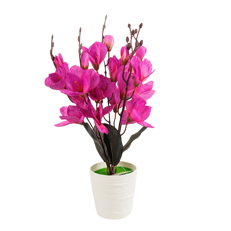 Artificial flower decorative items, magnolia flower set, silk flower vase, artificial flower home decoration, elegant living room detail image 3
