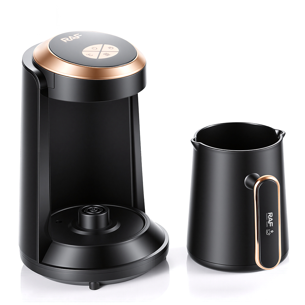 RAF European standard cross-border Turkish coffee pot, high-temperature resistant hot water kettle for brewing coffee, visual one-click operation coffee machine Specification image