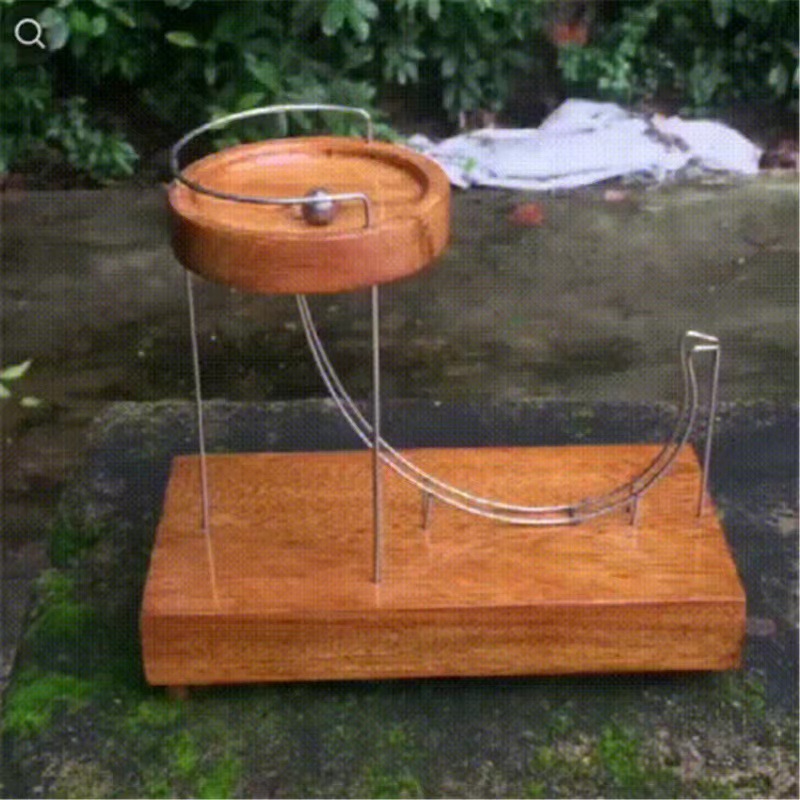 The new cross-border Kinetic Art wooden perpetual motion machine art ornament, the "Toss Toss" cycle Stress-relieving smart model details Picture
