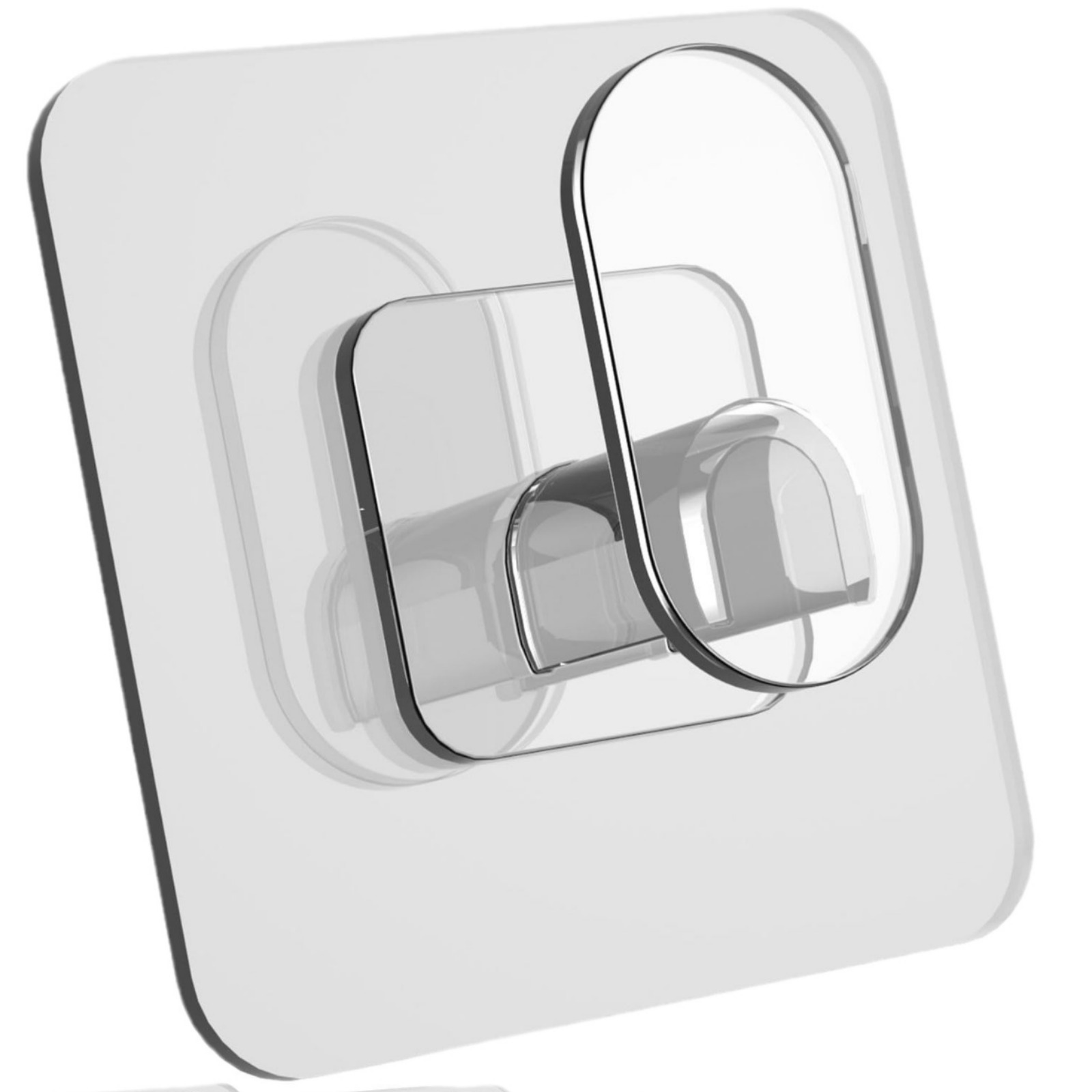 Large-sized, seamless, strong coat hook for kitchen and bathroom, transparent pattern, load-bearing, creative adhesive hook Item Picture