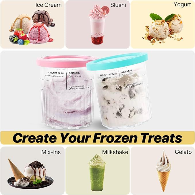 The cross-border new product Ninja Creami cream Luxury Ice cream cup is suitable for Ninja NC500 and NC501 Application Scenario