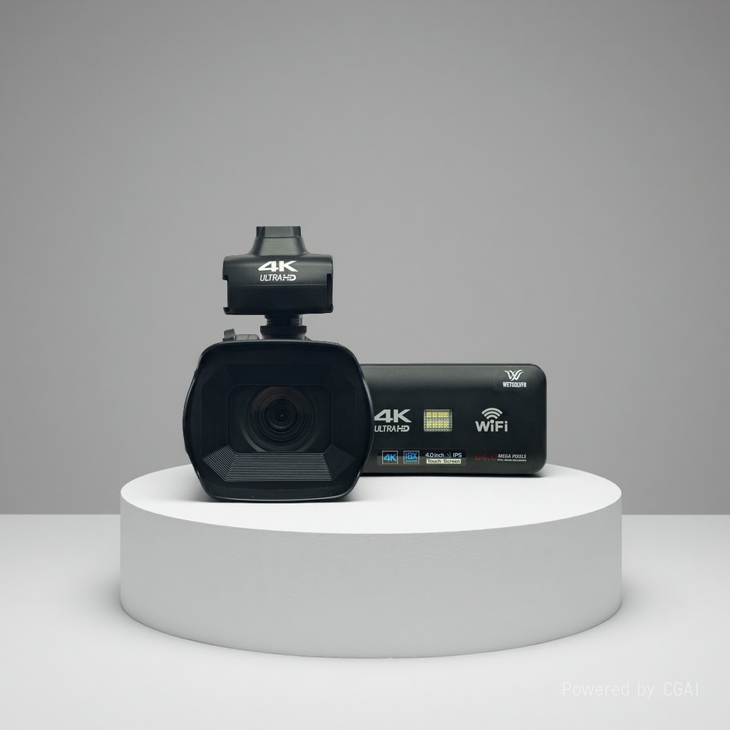 4K handheld 64-megapixel ultra-high-definition vlog digital video camera with Wifi for home, travel, wedding and action camera sets details Picture