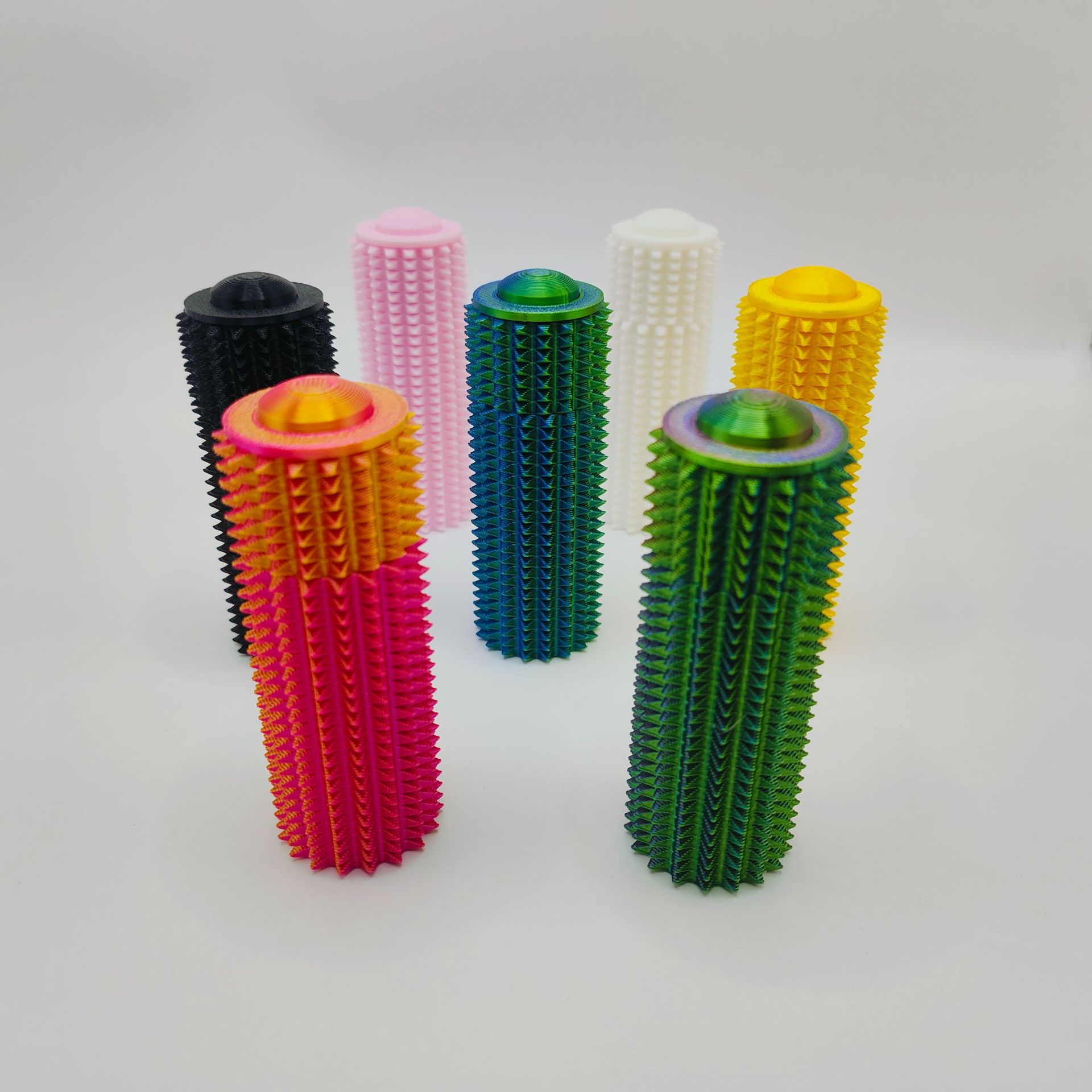 现货跨境爆款Mini Grippie旋转按压尖刺小握把手工焦虑工具