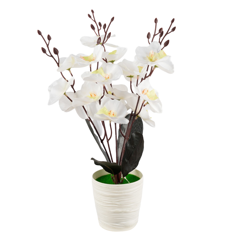 🦋 orquídeas phalaenopsis maceta 🦋 simulación de flores flores maceta dormitorio sala de estar maceta gabinete de vino mesa de sobremesa mesa de café arte floral decoración pendulo flores detail image 5