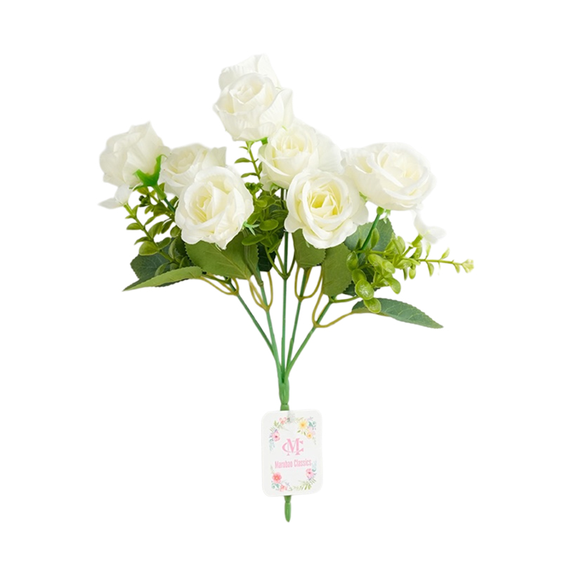 5-pronged mini rose bouquets, wedding hotel decoration, flower arrangement, home decoration, artificial flowers, waterfall artificial flowers, wedding artificial plant walls detail image 7