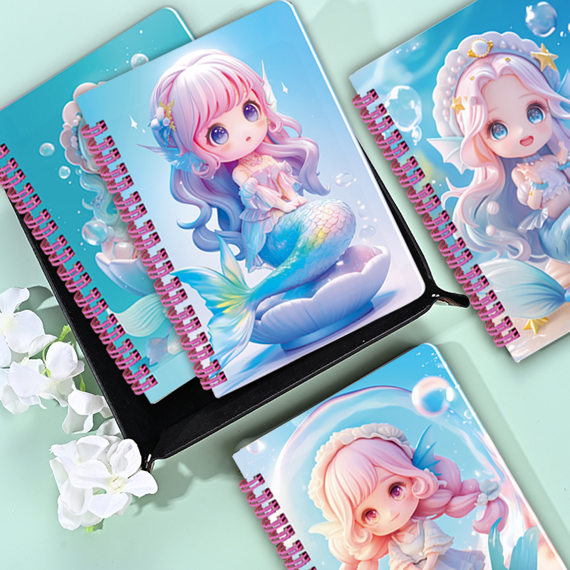 foryou 美人鱼线圈硬面notebook笔记本横线现货展示盒