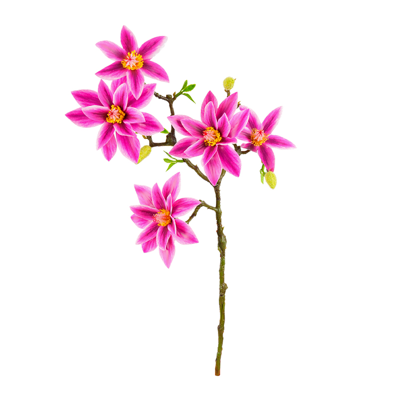 Single-stem double-layer orchid table artificial flower arrangement, high-end decorative item for living room dining table, photo and photography artificial flower Specification image