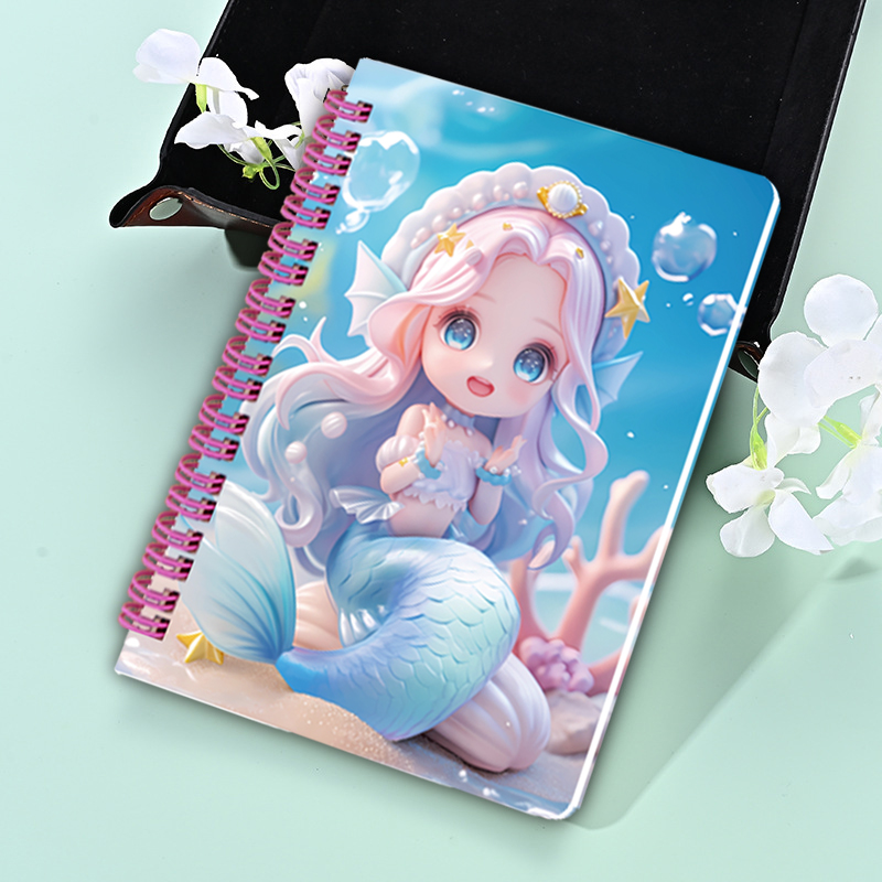 foryou 美人鱼线圈硬面notebook笔记本横线现货展示盒详情5