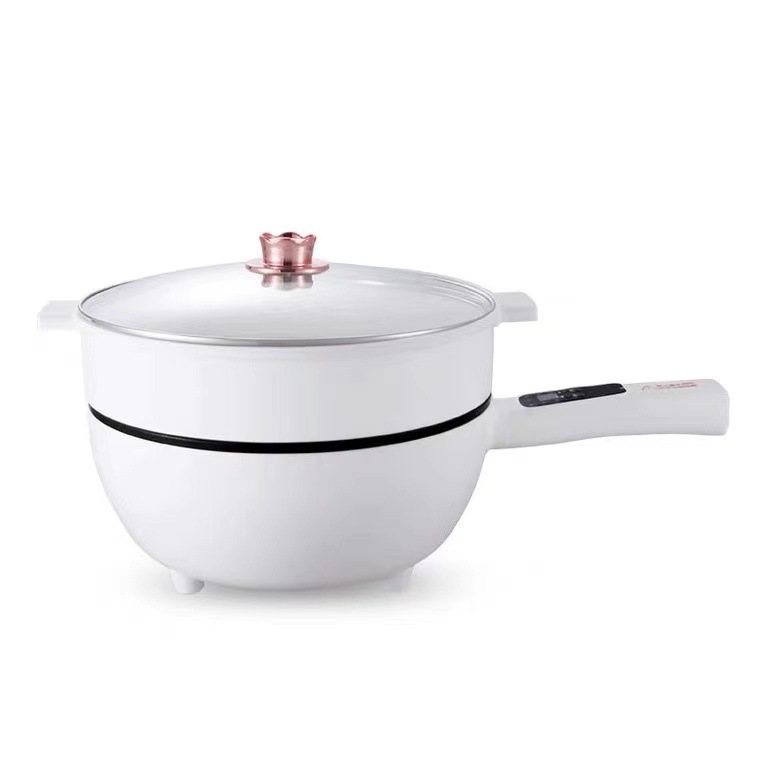 Electric wok for stir-frying, multi-functional household electric cooking pot, steaming pot, dormitory integrated pot, large-capacity non-stick pot, stew pot, frying pot Item Picture