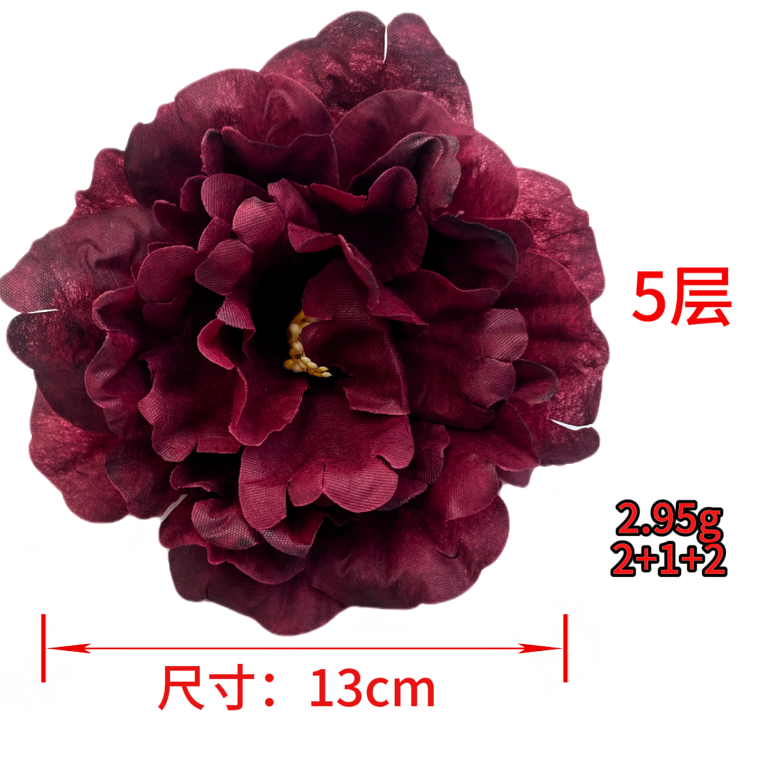 Simulated peony flower pieces, bouquets, floral art tapes, preserved flower pieces, artificial flowers, decorative flowers, multi-purpose combinations details Picture