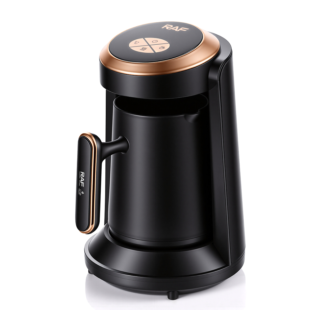 RAF European standard cross-border Turkish coffee pot, high-temperature resistant hot water kettle for brewing coffee, visual one-click operation coffee machine Application Scenario