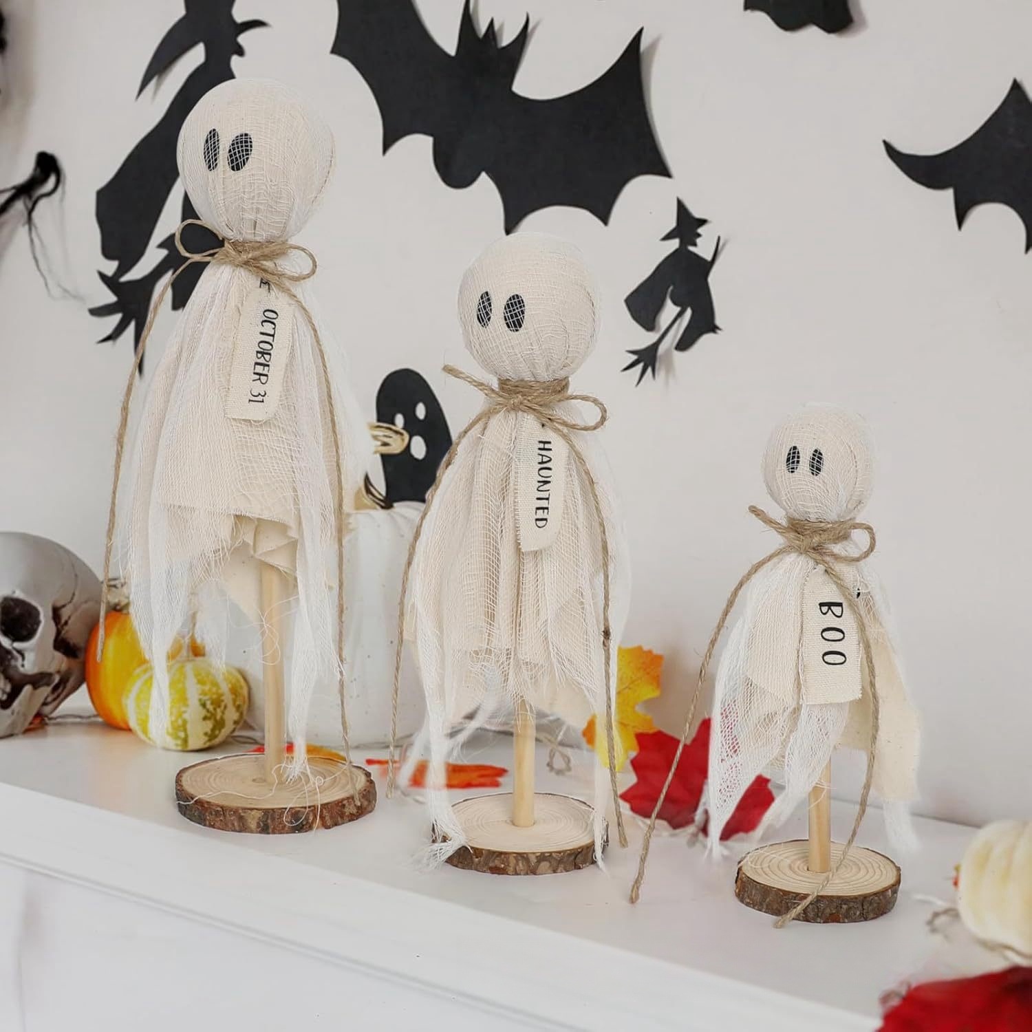 Cross-border new Halloween and Ghost Festival ghost figurines, shopping mall stores, festival decoration supplies manufacturer wholesale Little ghosts details Picture