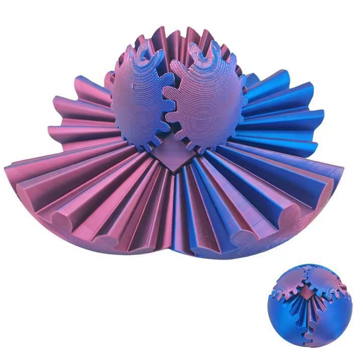 Cross-border new product: 3D Printed Gear Ball Spin Bal Item Picture